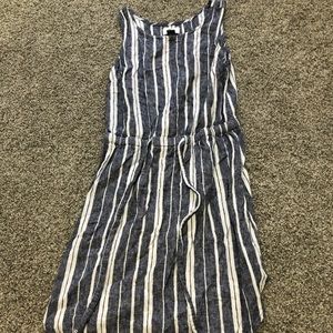 Old navy blue and white striped dress